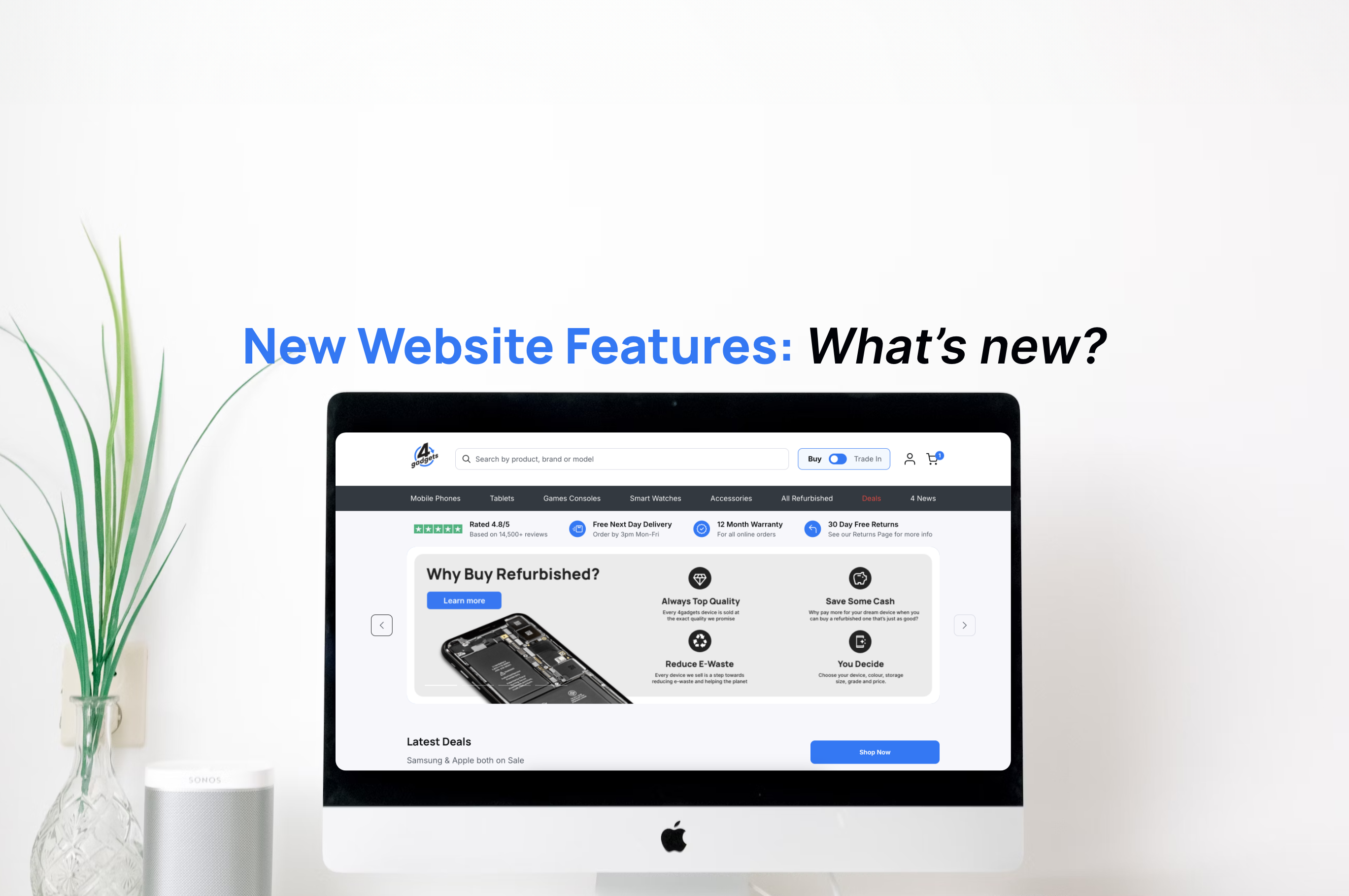 New Website Features for Autumn 2024 – Includes a ‘New Battery’