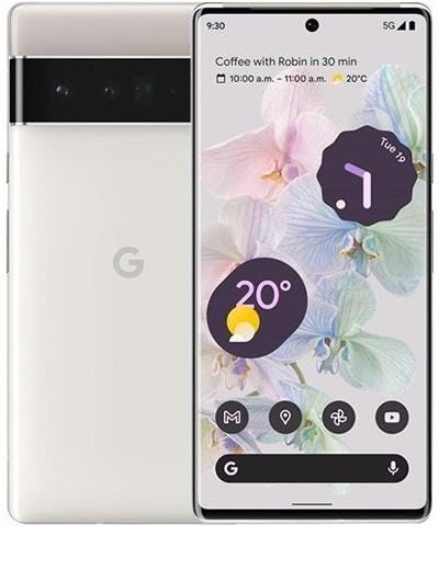 Refurbished Google Pixel 6 Pro Cloud White 128GB Excellent