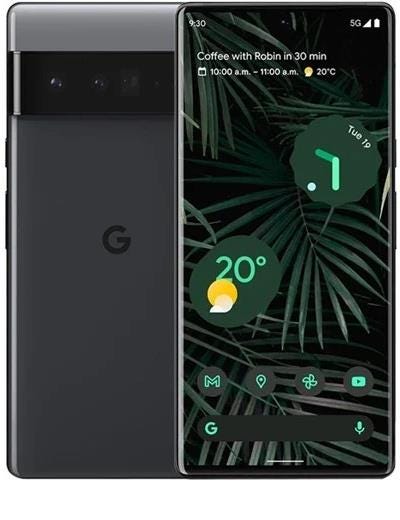 Refurbished Google Pixel 6 Pro Stormy Black 128GB Excellent