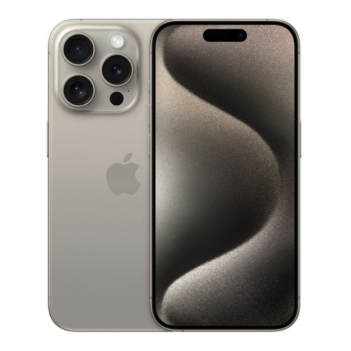 Refurbished Apple iPhone 15 Pro Natural Titanium 128GB Pristine